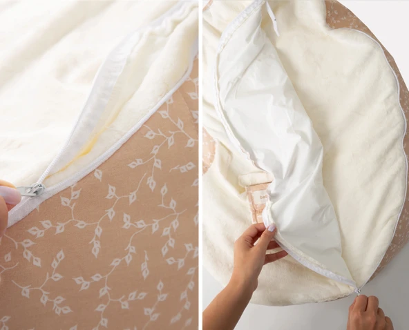 Babyjem Fasulye Yatak Somon Çiçek - 3