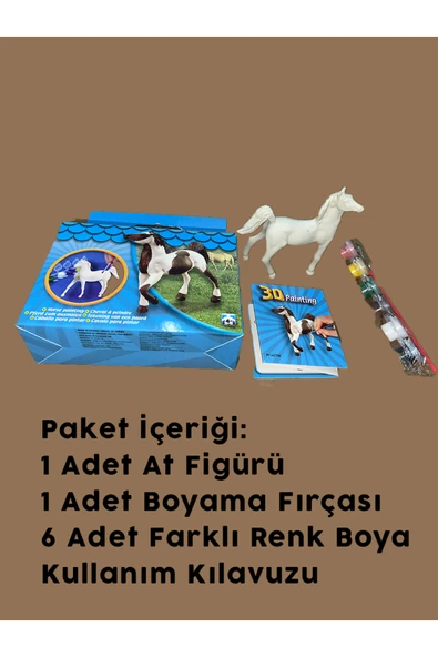3D Boyama At Seti - Çocuklar İçin Eğitici Boyama Oyuncağı - Resim 2