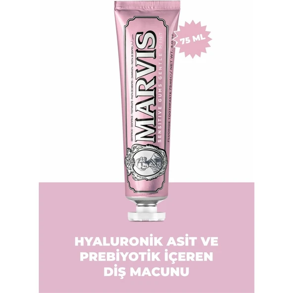 Marvis Sensitive Gums Mint Diş Macunu 75 ml ürün görseli