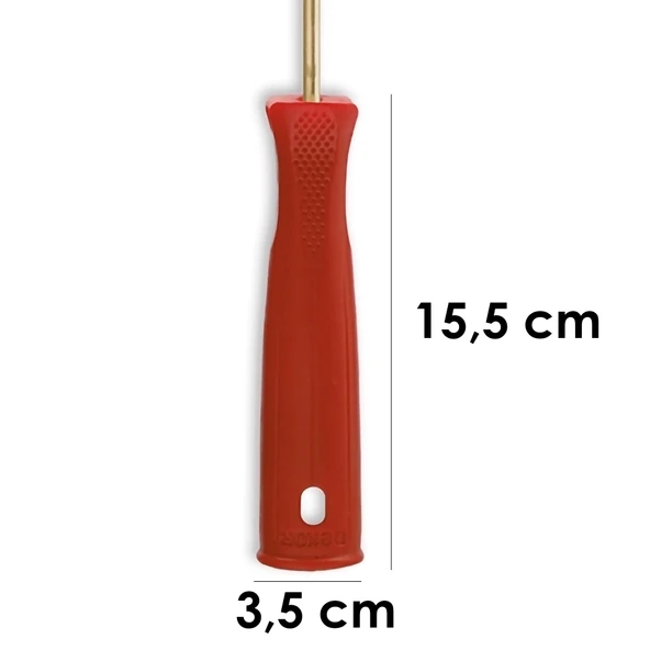 Dekor-1088 Eksport 8 cm Çap 14 mm Tüylü Yaylı Saplı Boru Boyama Rulosu 7 cm - Resim 5