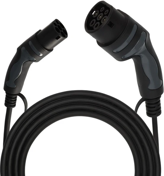 Brennenstuhl E-Mobility Serisi Duvar Tipi ve İstasyon Uyumlu Elektrikli 3 Fazlı IP55 Lisanslı 7 Metre Kablolu 22 KW Araç Şarj Kablosu (Alman Menşeli) - 3