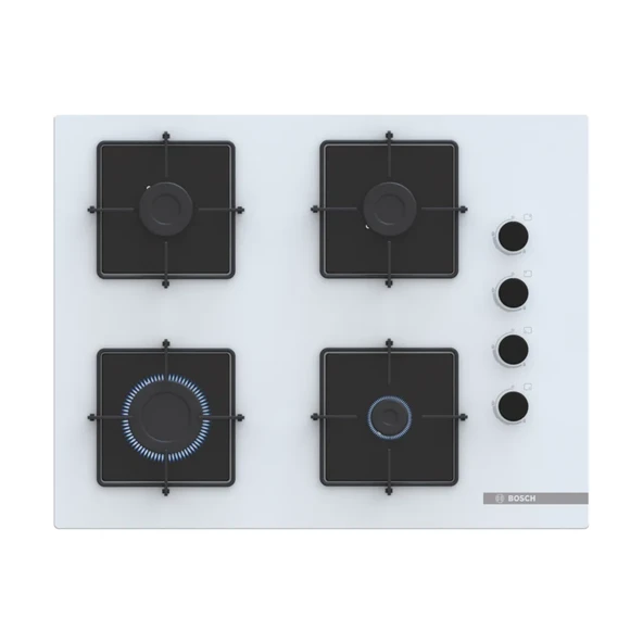 Bosch POP7C2P30O Beyaz Cam Ankastre Ocak - 1