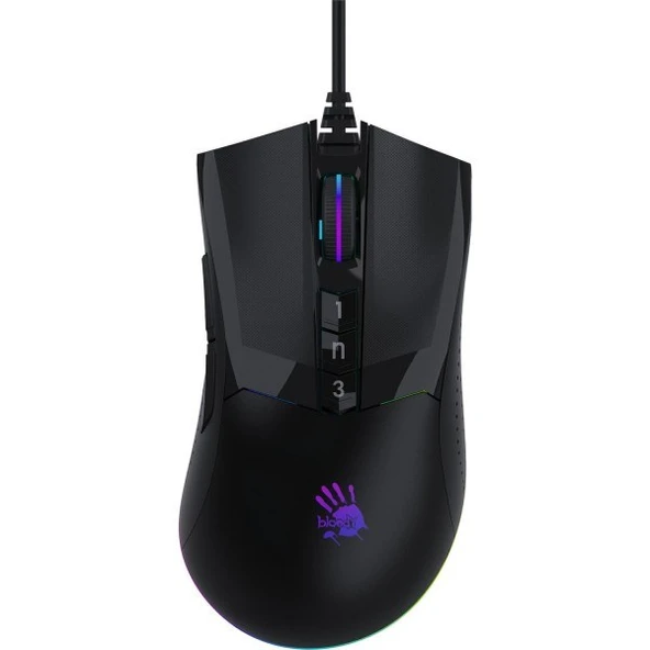 <![CDATA[BLOODY W90 MAX USB RGB Led Aydınlatmalı 10000dpi Gaming Optic Siyah Mouse]]> - 7