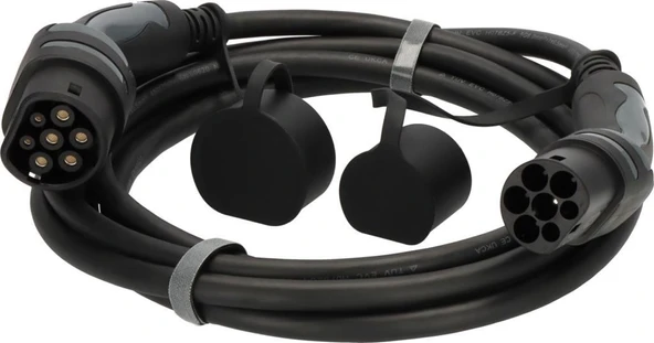 Brennenstuhl E-Mobility Serisi Duvar Tipi ve İstasyon Uyumlu Elektrikli 3 Fazlı IP55 Lisanslı 5 Metre Kablolu 22 KW Araç Şarj Kablosu (Alman Menşeli) - 2