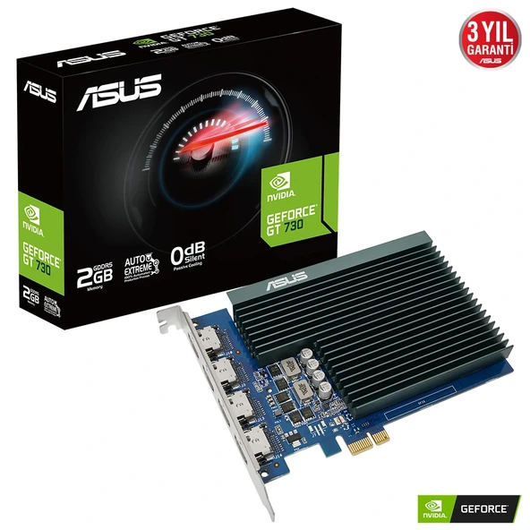 ASUS GT730-4H-SL-2GD5 2GB GDDR5 HDMI 64Bit ürün görseli