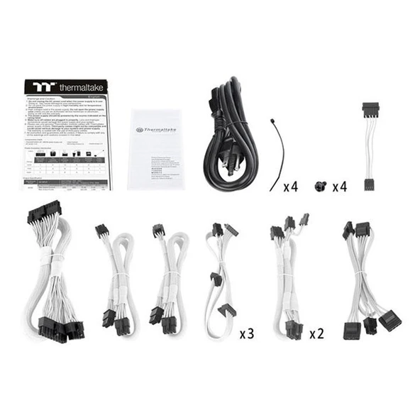 <![CDATA[THERMALTAKE 750W 80+ GOLD TOUGHPOWER GF1 PS-TPT-0750FNFAGE-W TAM MODÜLER POWER SUPPLY BEYAZ]]> - 6