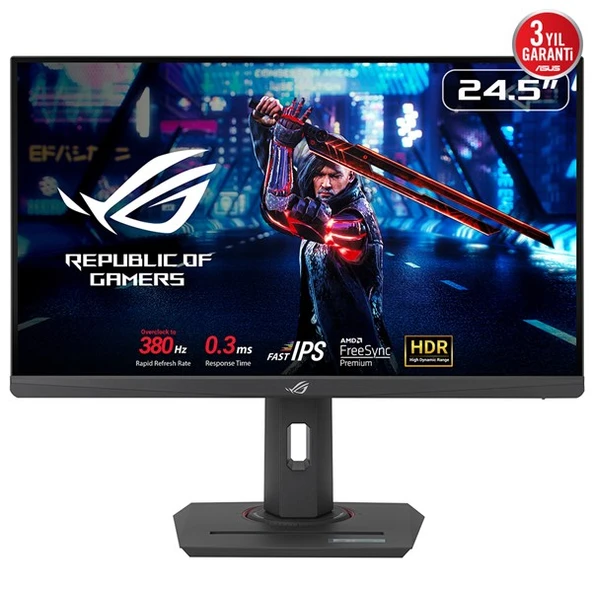 <![CDATA[ASUS 24.5" FAST IPS ROG STRIX XG259QNS 1MS 380HX HDMI-DP PIVOT GAMING MONİTÖR]]> ürün görseli