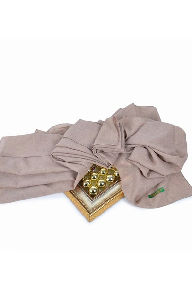 Denım Şal - Özel Hediye Kutulu, Pastel Renk, Kolay Şekil Alan, Şık Ve Zarif Görünüm Nohut - 3