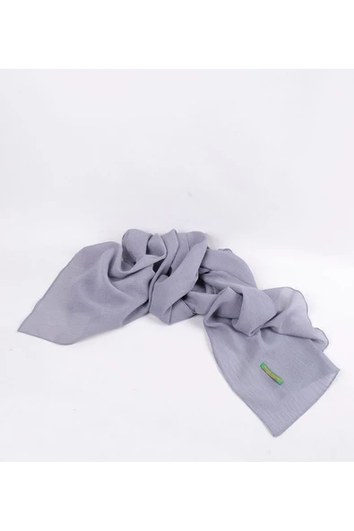 Krınkıl Şal, Özel Hediye Kutulu, Nefes Alan, Esnek Ve Kolay Şekil Hafif Tasarım Eflatun - 2