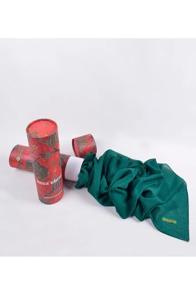 Krınkıl Şal, Özel Hediye Kutulu, Nefes Alan, Esnek Ve Kolay Şekil Hafif Tasarım Zümrüt - 3