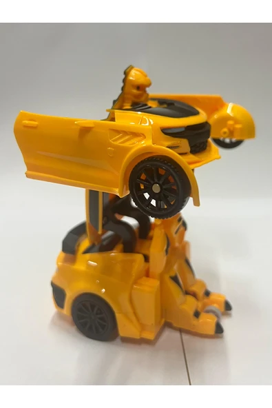 Otomatik Transform: Darbede Bumblebee'ye Dönüşen Araba Oyuncak (1 Adet) - Resim 6