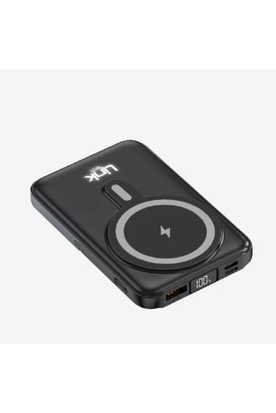 WF27 Mini Led Ekranlı Çoklu Kablolu 10000 mAh Wireless Şarjlı Powerbank - 3