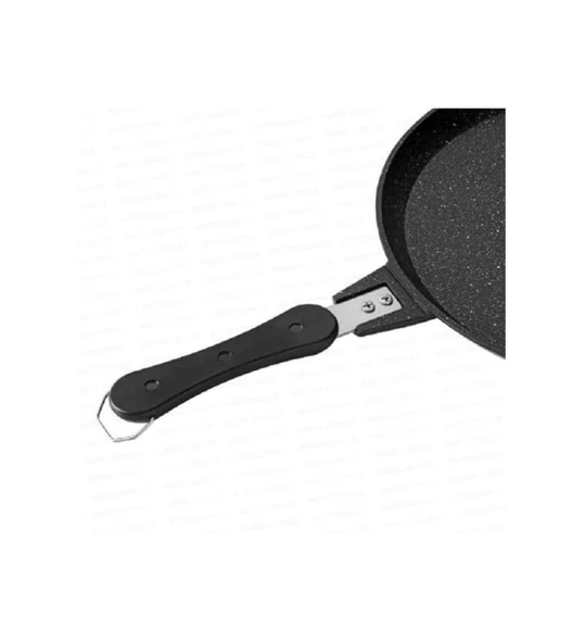 Granit Döküm Tava Çift Taraflı Balık Tavası Döküm 28 cm - Resim 4