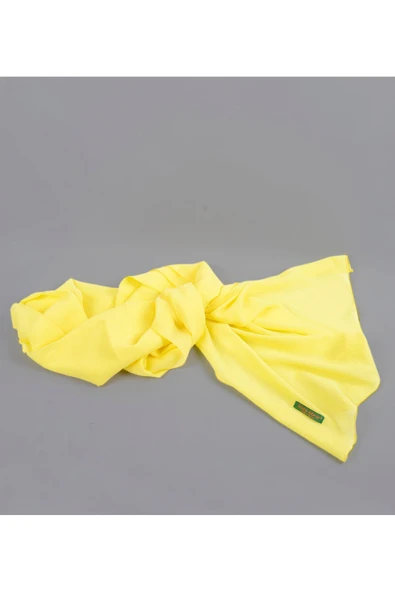 Krınkıl Şal, Özel Hediye Kutulu, Nefes Alan, Esnek Ve Kolay Şekil Hafif Tasarım Sarı - 2