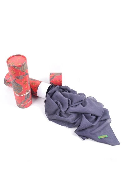 Krınkıl Şal, Özel Hediye Kutulu, Nefes Alan, Esnek Ve Kolay Şekil Hafif Tasarım Füme - 3