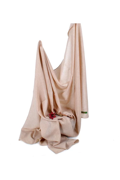 Denım Şal - Özel Hediye Kutulu, Pastel Renk, Kolay Şekil Alan, Şık Ve Zarif Görünüm Nude - 2