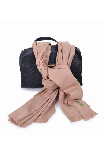 Elegansa Omuz Atkısı Kaşmir Dokulu Şıklık Ve Sıcaklık Bir Arada - Lüks, Yumuşak Ve Trendy! Somon - 3