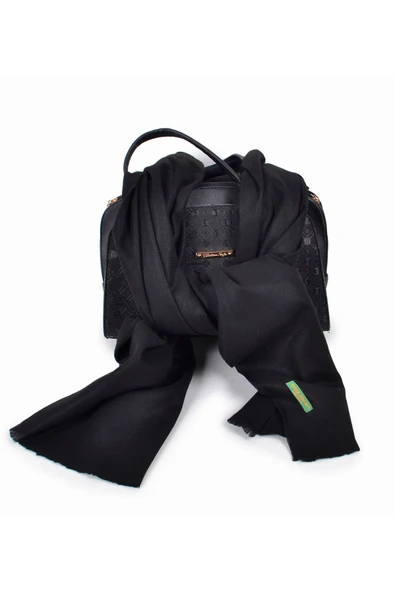 Elegansa Omuz Atkısı Kaşmir Dokulu Şıklık Ve Sıcaklık Bir Arada - Lüks, Yumuşak Ve Trendy! Siyah - 3