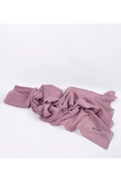 Krınkıl Şal, Özel Hediye Kutulu, Nefes Alan, Esnek Ve Kolay Şekil Hafif Tasarım Koyu Pudra - 2