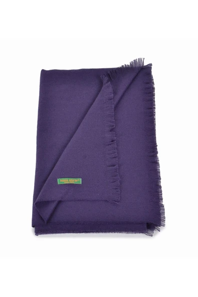 Elegansa Omuz Atkısı Kaşmir Dokulu Şıklık Ve Sıcaklık Bir Arada - Lüks, Yumuşak Ve Trendy! Koyu Mor