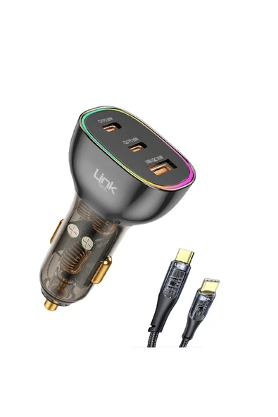 C508 80w 2xpd 30 20w Usb Araç Içi Type-c Şarj Aleti