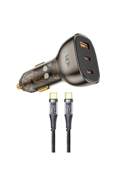 C508 80w 2xpd 30 20w Usb Araç Içi Type-c Şarj Aleti - 2