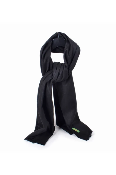 Elegansa Omuz Atkısı Kaşmir Dokulu Şıklık Ve Sıcaklık Bir Arada - Lüks, Yumuşak Ve Trendy! Siyah - 2