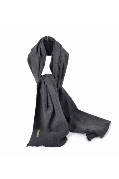 Elegansa Omuz Atkısı Kaşmir Dokulu Şıklık Ve Sıcaklık Bir Arada - Lüks, Yumuşak Ve Trendy! Füme - 2