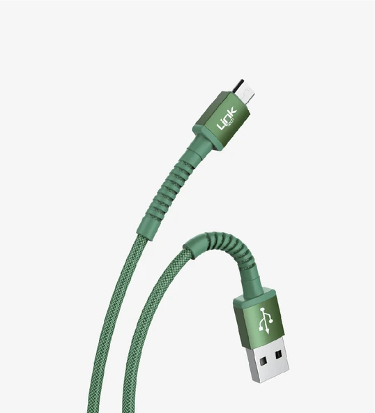K551 Safe 3A Örgülü Metal Başlı Micro USB Şarj Kablosu - 6