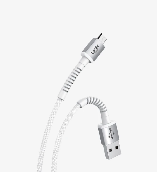 K551 Safe 3A Örgülü Metal Başlı Micro USB Şarj Kablosu - 2