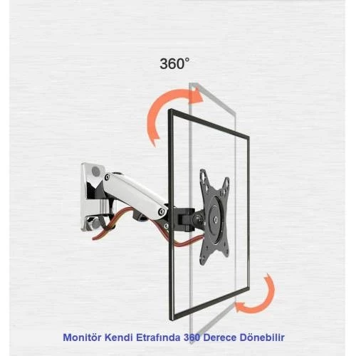 North Bayou NB F120 Amörtisörlü Hareketli 17-27" Duvar Askı Aparatı - 3