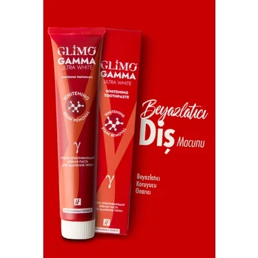 GLIMO GAMMA ULTRA WHITE BEYAZLATICI DİŞ MACUNU 75 ML - 1