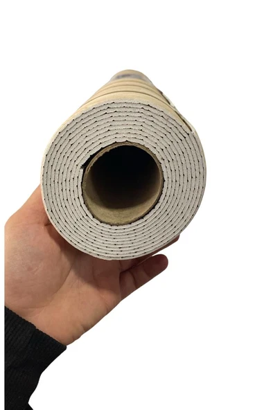 60cm x 280cm 1 Adet Kendinden Yapışkanlı krem Lambiri Desenli Duvar Paneli Kağıdı YG002 - Resim 2