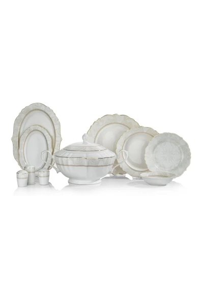 Schafer Yemek Takımı-60 Prç.-altın-03 ürün görseli 1