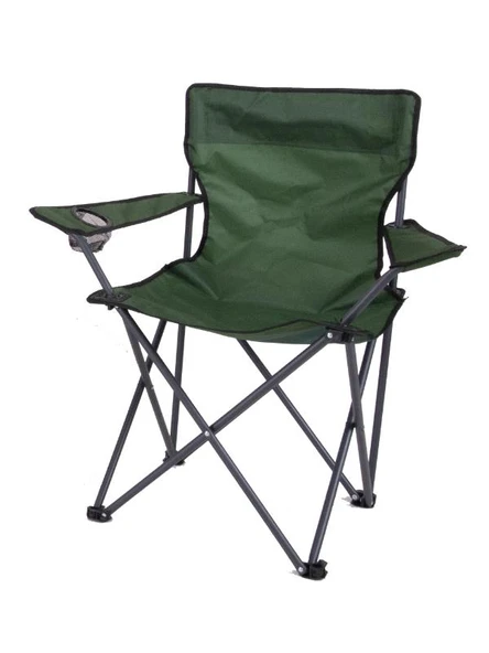 Mandella Rejisör Kamp Sandalyesi Piknik, Plaj, Balıkçı,Bahçe,Balkon Sandalyesi Yeşil (1 Adet) - Resim 2