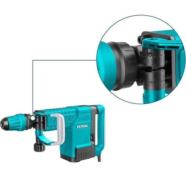 Total TH215002 Kırıcı Delici Hilti 25J 1500W Beton Taş Kırma Matkap Profesyonel Titreşim Önleyici - Resim 8