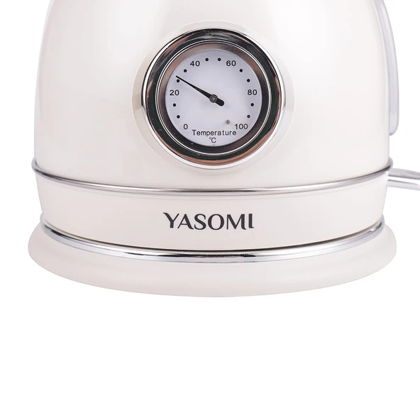 Yasomi YK-823NTSL Retro Su Isıtıcısı Kettle Bej - Resim 5