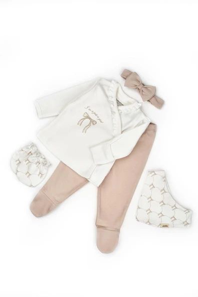 Bebek 5'li Set %100 Organic Pamuk Yenidoğan Serisi - CSY8173 - 2