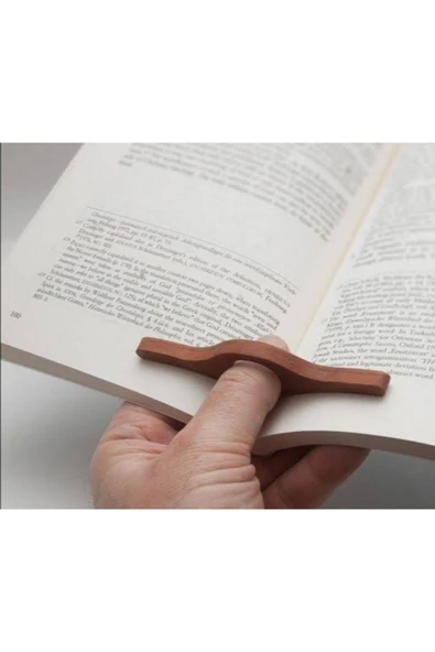 Parmak Delikli Kitap Sayfa Tutucu Okuma Aparatı - 2