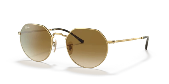 Ray-Ban Jack 3565 001/51 Gold-Brown Güneş Gözlüğü - 1
