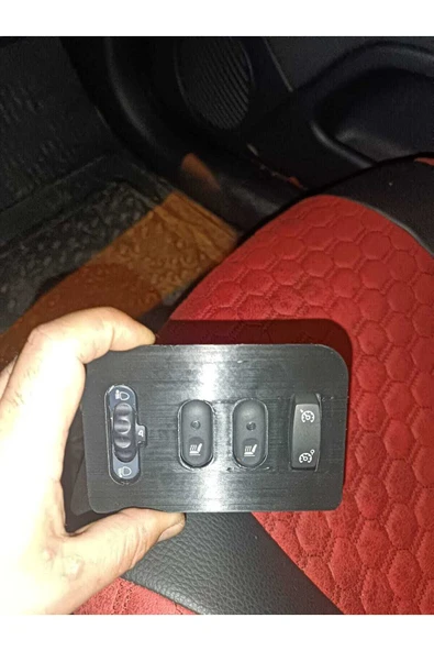Renault Clio 2 Gösterge Paneli Anahtar Paneli Çerçevesi | ESP, Seyir Kontrolü, Isıtmalı Koltuklar - 3