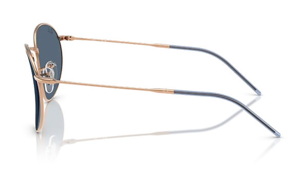 Ray-Ban Round Reverse 0103S 92023A Rose Gold-Dark Blue Güneş Gözlüğü - Resim 2