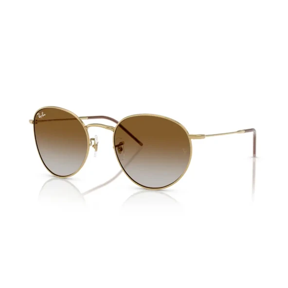 Ray-Ban Round Reverse 0103S 001/CB Gold-Brown Güneş Gözlüğü ürün görseli