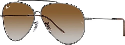 Ray-Ban Aviator Reverse R0101S 004/CB Gunmetal-Brown Güneş Gözlüğü ürün görseli