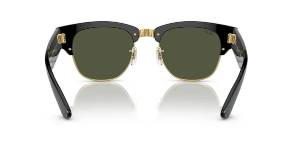 Ray-Ban Mega Clubmaster 0316S 901/31 Black/Gold-Green Güneş Gözlüğü - Resim 2