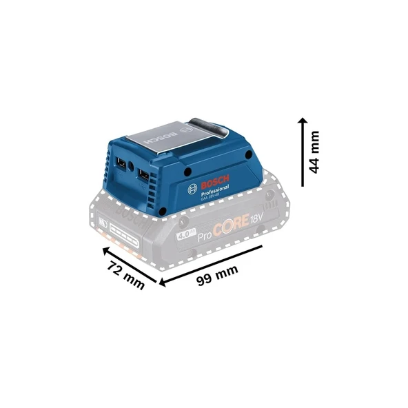 Bosch GAA 18V-48  Batarya Tutucu - 5