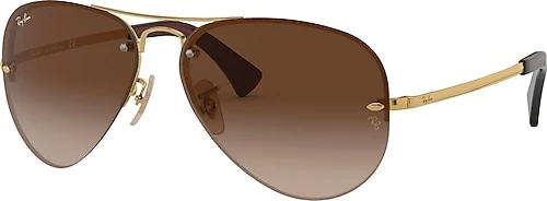 Ray-Ban 3449 001/13 Gold-Brown Erkek Güneş Gözlüğü ürün görseli