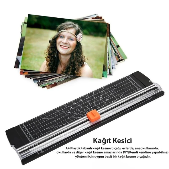 DailyTech Sürgülü Giyotin A4 Kağıt Kesme Makinası - 11