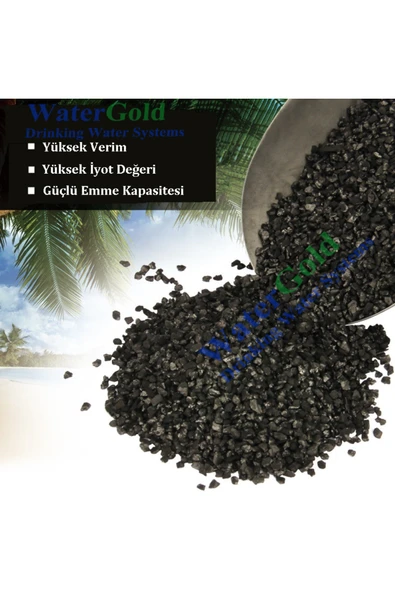Watergold Granül Aktif Karbon Su Arıtma Için Coconut Bazlı 25 Kg - 2