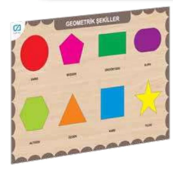 Ahşap Geometrik Şekiller Eğitici Set ürün görseli